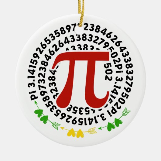 Phantastisch Pi Symbol Pi Day Math Lehrer Keramik Ornament (Vorne)