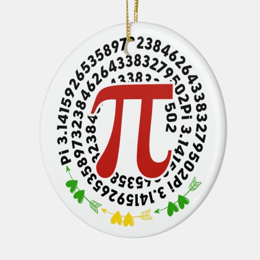 Phantastisch Pi Symbol Pi Day Math Lehrer Keramik Ornament (Links)