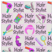 PHANTASTISCH PINK HAIR STYLIST FABRIC STOFF (Nahaufnahme)