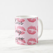 Phantastisch Pink Kisses Kaffeetasse (VorderseiteRechts)