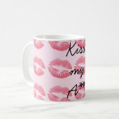 Phantastisch Pink Kisses Kaffeetasse (Vorderseite Links)