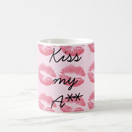 Phantastisch Pink Kisses Kaffeetasse (Mittel)