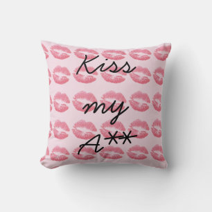 Phantastisch Pink Kisses Kissen