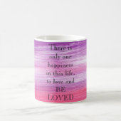 Phantastisch Pink Paint with Liebe a quote Kaffeetasse (Mittel)