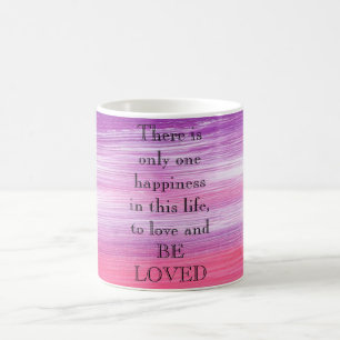 Phantastisch Pink Paint with Liebe a quote Kaffeetasse