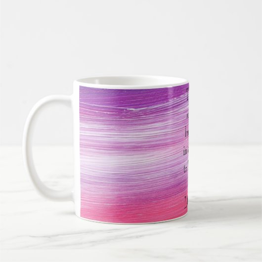 Phantastisch Pink Paint with Liebe a quote Kaffeetasse (Links)