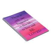 Phantastisch Pink Paint with Liebe a quote Notizblock (Rechte Seite)