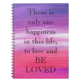 Phantastisch Pink Paint with Liebe a quote Notizblock