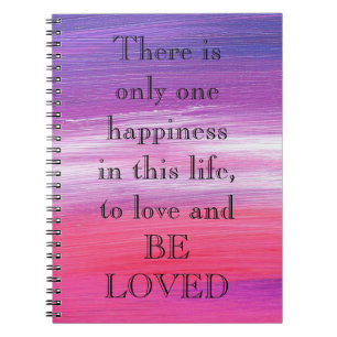 Phantastisch Pink Paint with Liebe a quote Notizblock