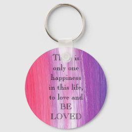 Phantastisch Pink Paint with Liebe a quote Schlüsselanhänger