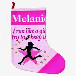 PHANTASTISCH PINK PERSONALIZE RUNNER CHRISTMAS STR GROßER WEIHNACHTSSTRUMPF