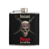 Phantastisch Pirate Barware Flachmann (Vorderseite)