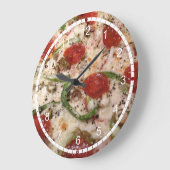 Phantastisch Pizza Clock Große Wanduhr (Winkel)