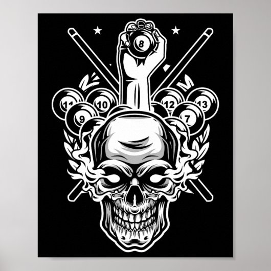 Phantastisch Pocket Billiard Pool Player Athlete C Poster (Vorne)