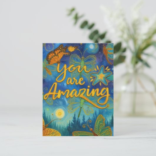 Phantastisch Postkarte (Stehend Vorderseite)