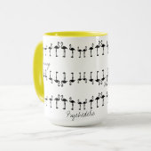 Phantastisch Psychedelischer Flamingo-Kaffee / Tee Tasse (Vorderseite Links)