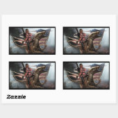 PHANTASTISCH RECHTECKIGER AUFKLEBER (Blatt)