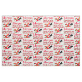 PHANTASTISCH RED FIERCE CHEERLEADER PERSONALISIERT STOFF (Fat Quarter (45,7 x 55,9 cm))