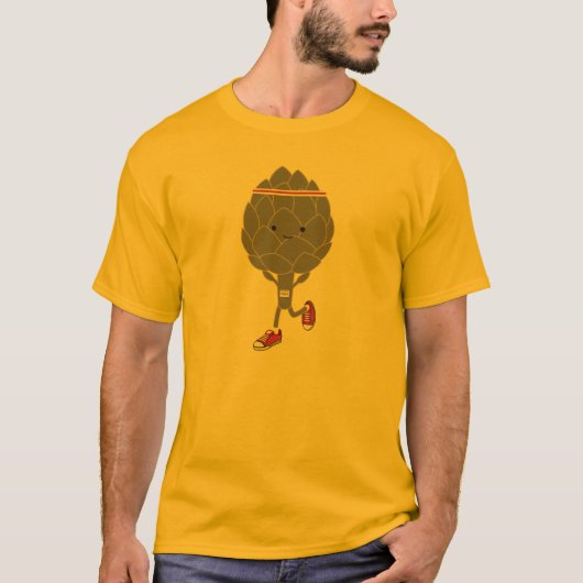 Phantastisch Retro Kawaii Artichoke Runner T-Shirt (Vorderseite)