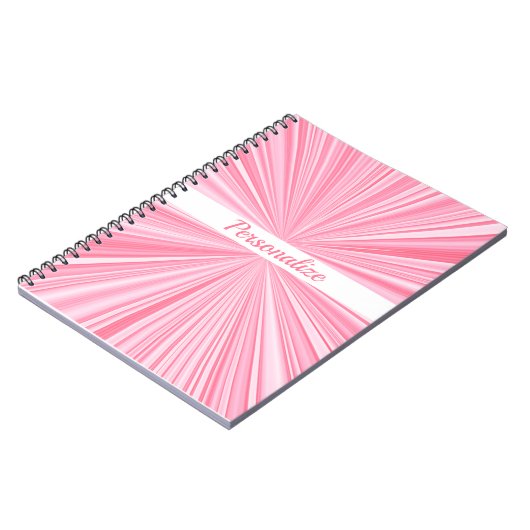 Phantastisch rosa Abstraktes Journal Notizblock (Linke Seite)