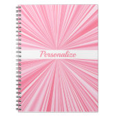 Phantastisch rosa Abstraktes Journal Notizblock (Vorderseite)