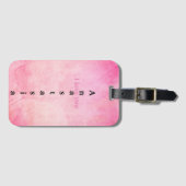 Phantastisch rosa Farbe Gepäckanhänger (Vorderseite (Horizontal))