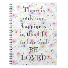 Phantastisch rosa Farbe mit Liebe eines Zitat-Note Notizblock