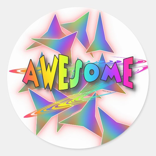 PHANTASTISCH! RUNDER AUFKLEBER (Vorderseite)