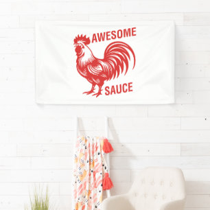 Phantastisch Sauce Rooster Funny Banner