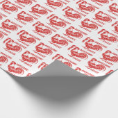 Phantastisch Sauce Rooster Funny Geschenkpapier (Ecke)