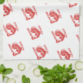 Phantastisch Sauce Rooster Funny Geschirrtuch (Gefaltet)