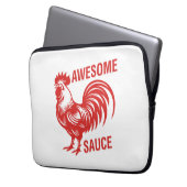 Phantastisch Sauce Rooster Funny Laptopschutzhülle (Vorderseite Links)