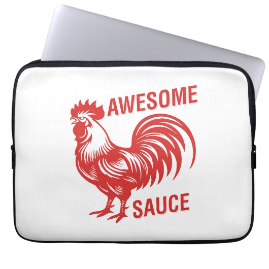 Phantastisch Sauce Rooster Funny Laptopschutzhülle (Vorderseite)
