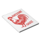Phantastisch Sauce Rooster Funny Notizblock (angewinkelt)