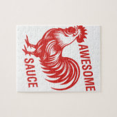 Phantastisch Sauce Rooster Funny Puzzle (Horizontal)