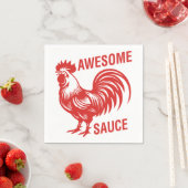 Phantastisch Sauce Rooster Funny Serviette (Beispiel)