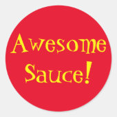 Phantastisch Sauce Runder Aufkleber (Vorderseite)