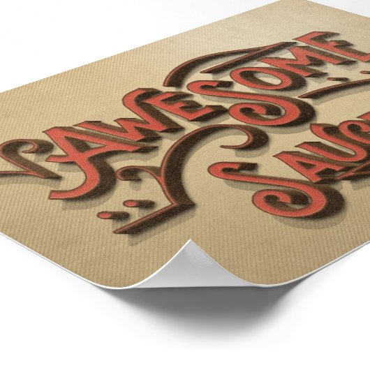 Phantastisch Sauce Rustic Look Poster (Ecke)