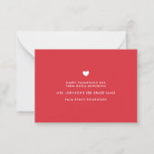 Phantastisch Sauce Valentine Mitteilungskarte (Rückseite)