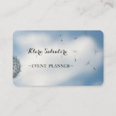 Phantastisch schöner Cooler Trendy Blue Dandelion Visitenkarte (Vorderseite)