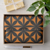 Phantastisch Schwarz/Orange Moderne / Retro-Print Seidenpapier (Geschenk)