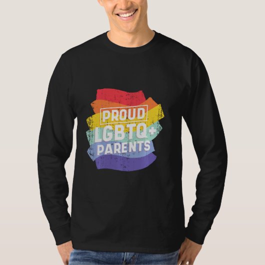 Phantastisch sein Sie LGBTQ Stolze Eltern Regenbog T-Shirt (Vorderseite)