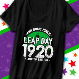 Phantastisch seit 1920 Leap Year Day Feb 29 Geburt T-Shirt