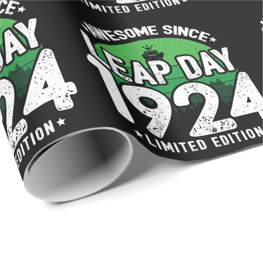 Phantastisch seit 1924 Leap Year Day Feb 29 Birthd Geschenkpapier (Rolleneckpunkt)