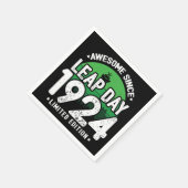 Phantastisch seit 1924 Leap Year Day Feb 29 Birthd Serviette (Ecke)
