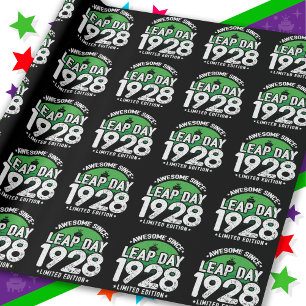 Phantastisch seit 1928 Leap Year Day Feb 29 Geburt Geschenkpapier