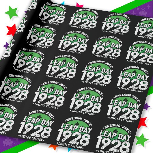 Phantastisch seit 1928 Leap Year Day Feb 29 Geburt Geschenkpapier