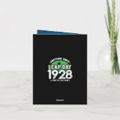 Phantastisch seit 1928 Leap Year Day Feb 29 Geburt Karte (Rückseite)