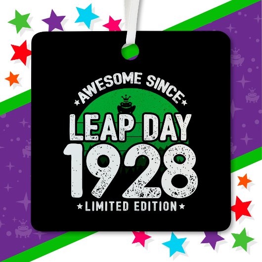 Phantastisch seit 1928 Leap Year Day Feb 29 Geburt Ornament Aus Metall