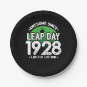 Phantastisch seit 1928 Leap Year Day Feb 29 Geburt Pappteller (Vorderseite)